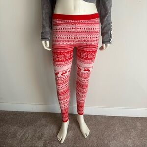 🎄Christmas Leggings Bundle Size Small | 2-Pack Fair Isle Holiday Print